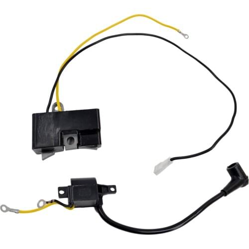 Ignition Coil Module Kit fit Husqvarna 61 162 166 Jonsered 630 670 Chain Saw, OEM 501 51 61-02 AND 501 51 62-01