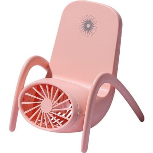 Mobile Phone Bracket Fans Fan Handheld Quiet Mini Fan for Car Office Dormitory