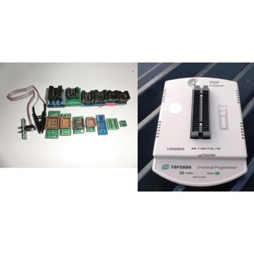 New Arrival TOP3000 Top-3000 Universal Programmer USB Universal ECU Chip Tunning +13 adapters+sop8 test clip