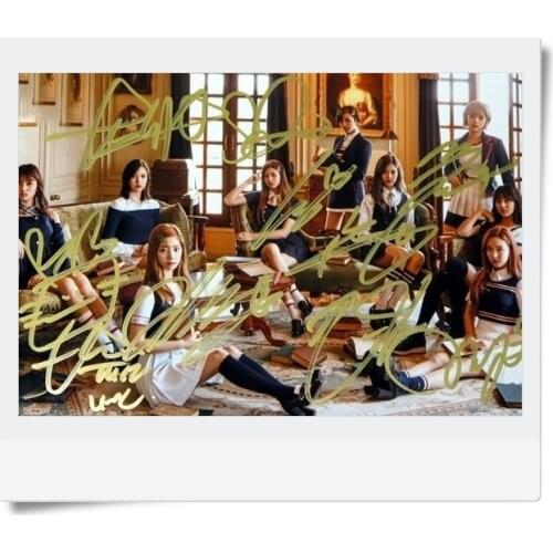 Signed TWICE autographed original group photo Signal 4*6 inches collection freeshipping 052017