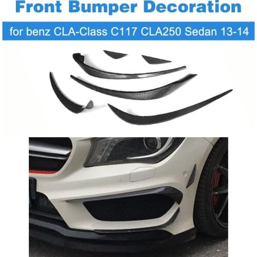 Carbon Fiber Front Bumper Air Vent Decoration Trim for Mercedes Benz CLA-Class C117 CLA250 CLA260 CLA45 Sedan 2013-2014