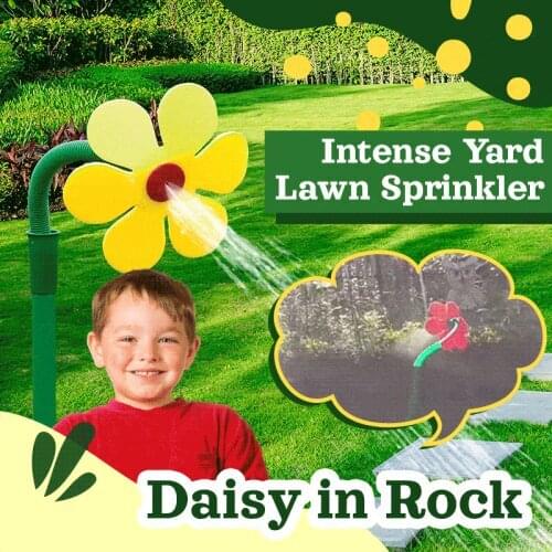 Daisy in Rock Intensiver Rasensprenger 720 Degree Automatic Garden Sprinklers Watering Grass Lawn Rotary Nozzle Rotating