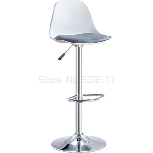 Modern simple lifting chair rotary backrest high stool bar stool front desk commercial household high stool