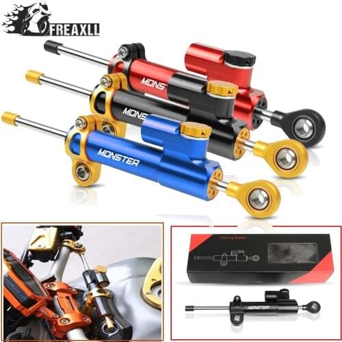 CNC Motorcycle Steering Damper Stabilizer Linear Reversed Safety Control Over For FOR DUCATI Hypermotard Monster 796 696 695