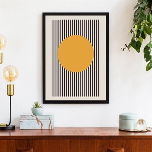 Bauhaus Exhibition Unique Geometric Poster Minimalist Art Canvas Print Abstract Painting Wall Picture for Living Room Home Decor
