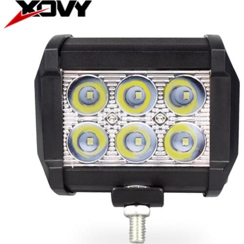 18W 6LED 36W 12LED Work Light 12V Waterproof Car LED Spotlight 8000LM 6000K Spot Flood Combo LED Light For Motorcycle/SUV/Truck