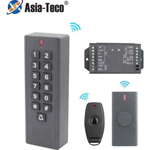 Waterproof Wireless Door Lock Remote Control Access Control 125Khz EM Card RFID Access Control Wireless Keypad Control Reader