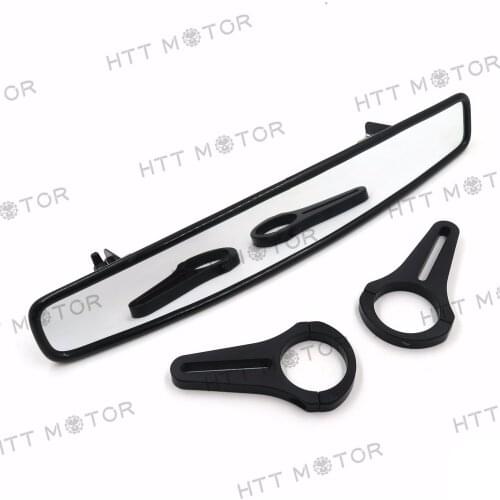 1.75" UTV Wide Rear View Mirror for ROUND ROLL BAR Polaris RZR XP 4 Arctic Cat aftermarket free shipping black