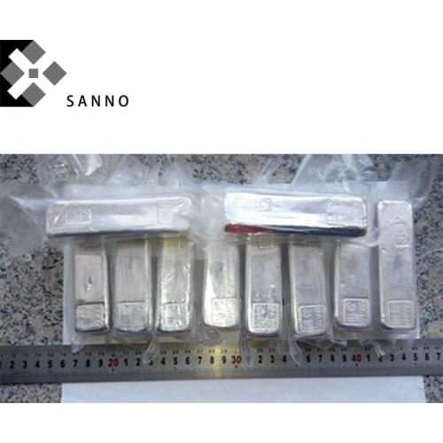 100 Gram High purity 99.995% indium block high precision In metal ingot