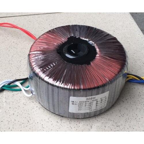 500W ring transformer outputs 36V-0-36V 36V-0-36V 12V-0 12V-0 secondary 10 line output