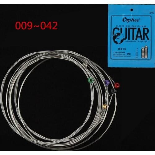 6pcs/lot Electric Guitar String 009-042 Nickel Alloy String Hexagonal Core + 12% Nickel Great Bright Tone