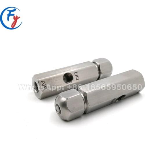 60/h heavy oil burner nozzle, air atomizing nozzle, small size super large flow rate methanol fuel oil atomizing nozzle