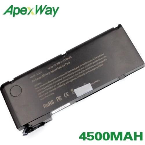 ApexWay 10.95V 4500mAh Battery For APPLE A1322 For MacBook Pro 13" A1278 (2009 VERSION) MB991 MB990LL/A MB991LL/A