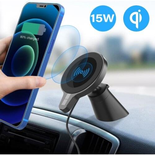 Car Charger Magnetic 15W Car Wireless Charger For IPhone Xs Huawei Qi Wireless Charger Car For Samsung Xiaomi Dropshipping New