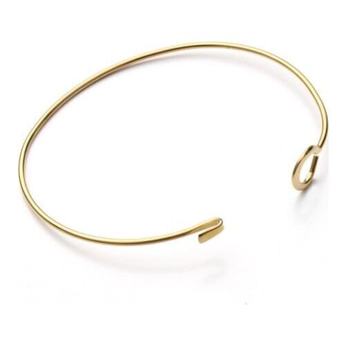 2pcs/LOT 64mm Stainless Steel Adjustable Open Cuff Men Women Bracelets Trendy Simple Bangles Wholesale