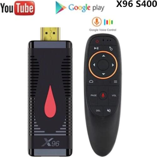 Caixa esperta X96 s400 2gb 16gb android 10 tv vara versão global allwinner h313 4-core 4k 60fps h.265 2.4g wifi youtube x96 dong