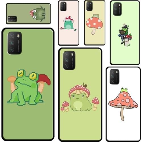 Mushroom Frog For Xiaomi Mi Note 10 Lite Mi 11 Ultra 9T 10T Pro A3 Phone Case For POCO F3 F2 M3 X3 Pro