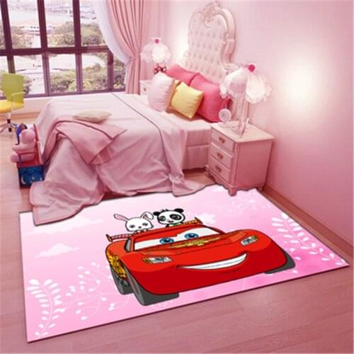 Disney 80x160cm Mcqueen Baby Play Mat Family Living Room Carpets and Floor Mats Door Mats Bedroom Carpets Soft Blankets