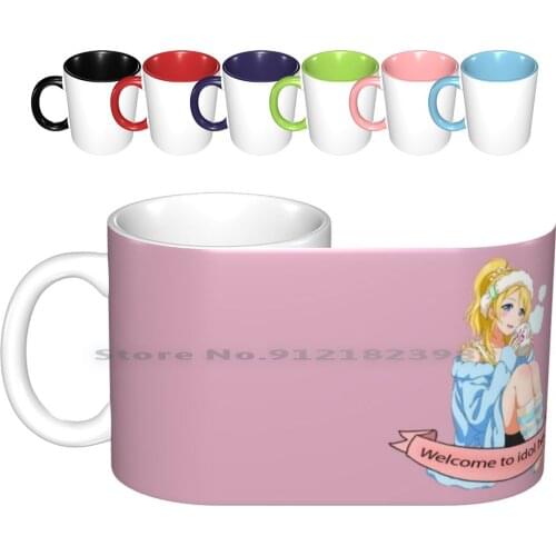 Welcome To Idol Hell Ceramic Mugs Coffee Cups Milk Tea Mug Eli Love Live School Idol Idol Anime Hell Ayase Eli Nozomi Nozoeli