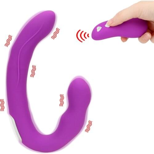 VATINE Dildo Vibrator Strap on Double Penetration Dildo Strapless Strapon Clitoris Stimulator Anus Massage Sex Toys for Woman