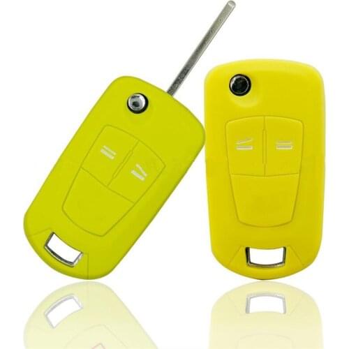Silicone Car Key Case Key Cover Fit for Vauxhall for Opel Corsa Astra for Opel Vectra Signum 2 Buttons Protection Shell Key Case