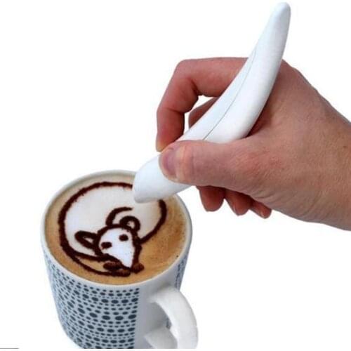 Creative Electrical Latte Art Pen for Coffee Cake Spice Pen Cake Decoration Pen Coffee Carving Pen Baking Pastry Tools