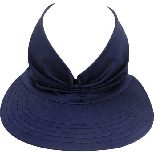 Summer Hats For Women 2021 Beach Sun Visor Big Head Sun Hats Lady Uv ProtectIve Elastic Hollow Top Hat Casual Caps Ponytail Hat