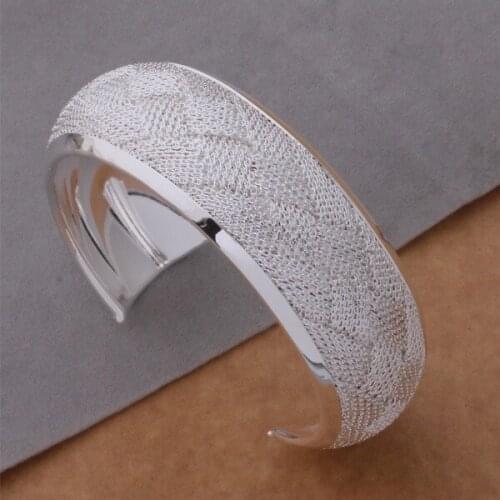 Hot sale Fashion Jewelry 925 sterling silver Bangles Cuff Bracelets Surface preparation of bracelets /bsgakjna deralvya AB147