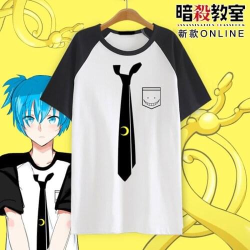 Ansatsu Kyoushitsu T-Shirt Anime Korosensei Cotton Short Sleeve T Shirts Assassination Classroom Tops Men Women O-Neck Tees