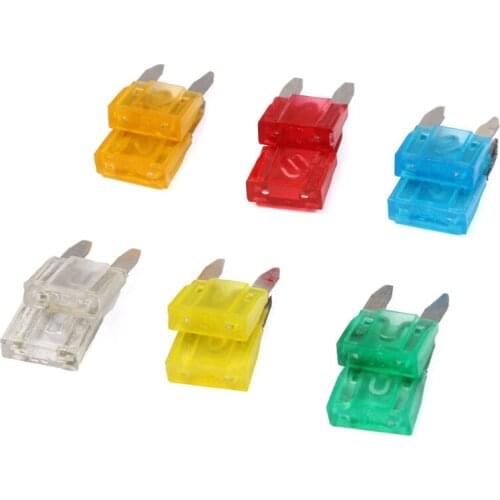 60PCS/set 5A/10A/15A/20A/25/30A Standard Small Car Fuses Set Mixed Mini Blade Fuse For Auto Truck Automotive Boat Accessories