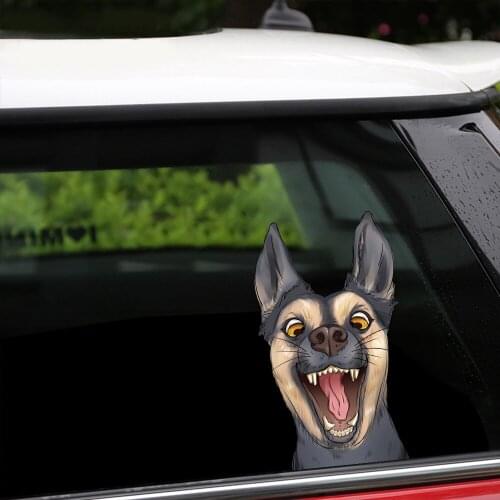 New Removable & Reusable Stickers Funny Dog Car Stickers and Decals Car Styling Body Window Door Car Sticker for Auto Products
