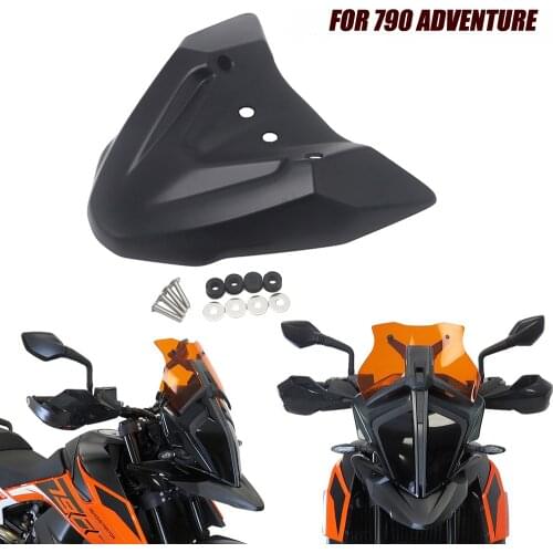 NEW Black Motorcycle Accessories Front Fender Mount Holder Beak Hugger Wheel Cover Fairing Extension For 790 Adventure ADV