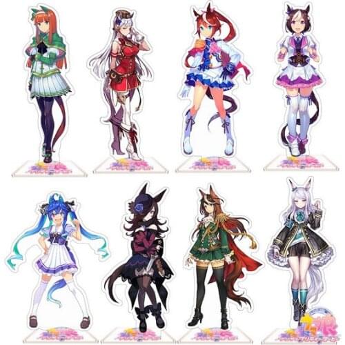 New Hot Anime Umamusume: Pretty Derby Silence Suzuka Special Week Acrylic Stand Figure Model Plate Desktop Toy Keychain Cosplay