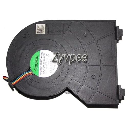 PFC0251BX-C010-S99 12V 6.84W 4Wires For DELL FVMX3 J50GH Optiplex 790 990 390 SFF 0J50GH Case Fan
