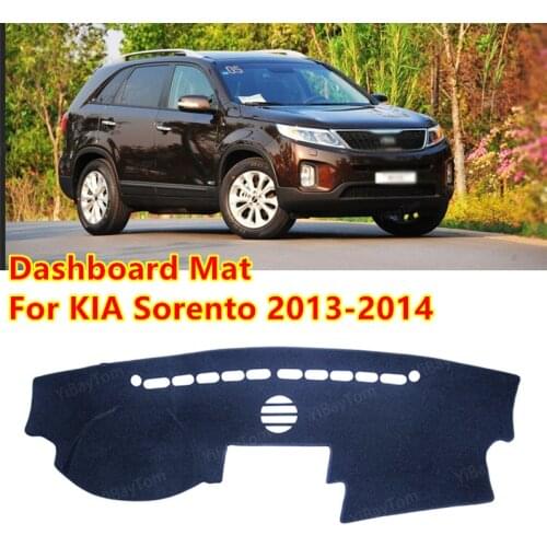 For KIA Sorento 2013 2014 XM Facelift Anti-Slip Mat Sunshade Dashmat Protect Carpet Dashboard Cover Pad Accessories