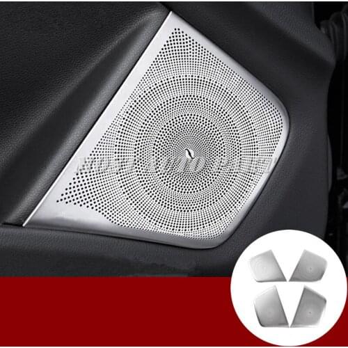 Inner Car Door Speaker Frame Cover Trim 4pcs For Benz A Class W176 2013-2018 Car accesories interior Car decoration