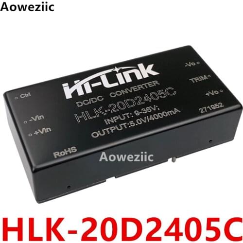 1Pcs/Lot HLK-20D2405C 12v Ac To 5v DC Converter 9-36V To 5V 4A DC DC Power Module isolated Power
