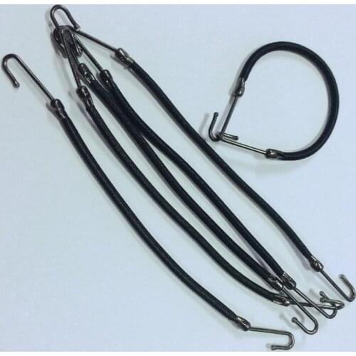 5pcs/lot New Elastic Clips Bows Hair Accessories Girls Bands Gum With Hook Ponytail Holder Bungee Hair Thick Hair Headwear