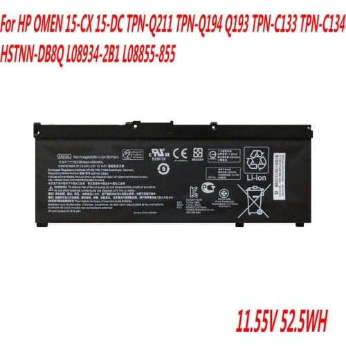 SR03XL Laptop Battery For HP OMEN 15-CX 15-DC TPN-Q211 TPN-Q194 Q193 TPN-C133 TPN-C134 HSTNN-DB8Q L08934-2B1 L08855-855