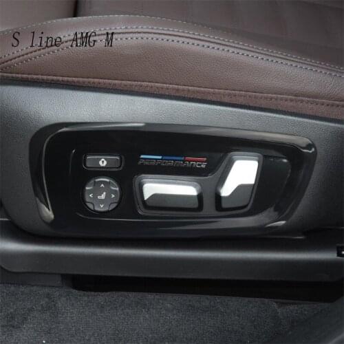 Car Styling Front Seat Adjustment Panel Decoration Cover Stickers Trim For BMW X3 G01 G08 Auto Interior For M Performance Declas