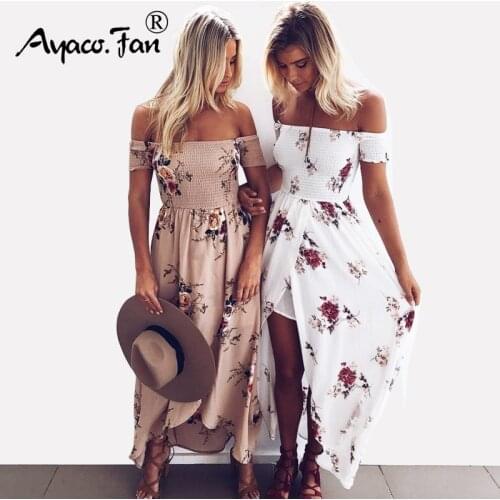 Ayaco.Fan Summer Chiffon Dresses