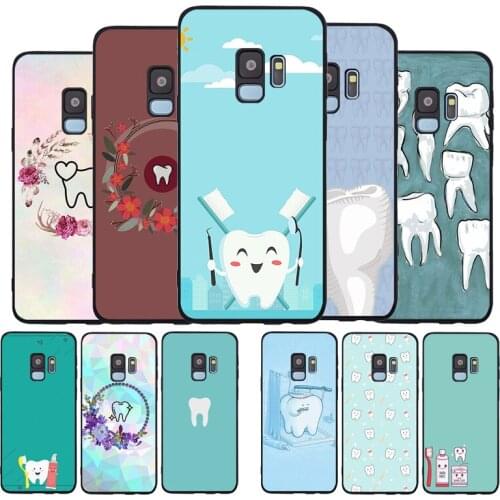 Teeth Dentist Soft phone Case For Samsung S20 S10 S9 S8 S7 edge Plus Lite For Note 8 9 10 A6 A7 A8 A9 Cover