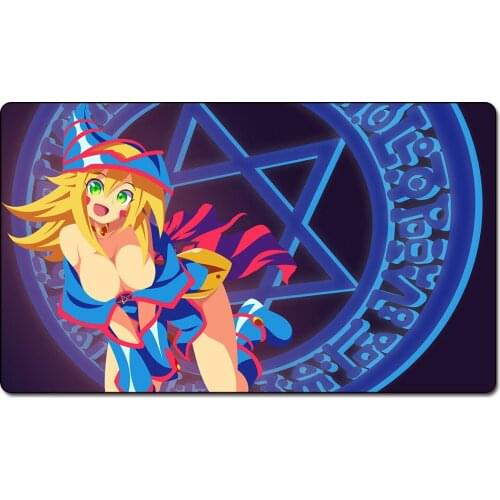 Dark magician girl playmat) YGO Board Games Playmats The Games Mat Custom Design Playmat mouse pad rugs with Free Gift Bag