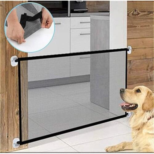 Household Pet Fence Dog Safety Fence Isolation Net Folding Ventilation Protective Fence Baby Safety Fence Dog Barrier Puppy Gate