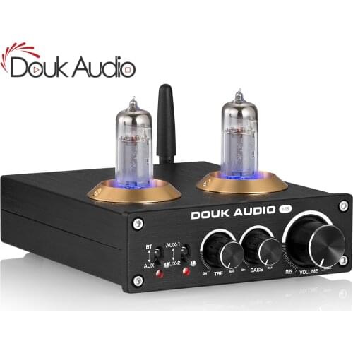 Douk audio HiFi Bluetooth 5.0 Vacuum Tube Amplifier Digital Class D Stereo Audio Power Amp