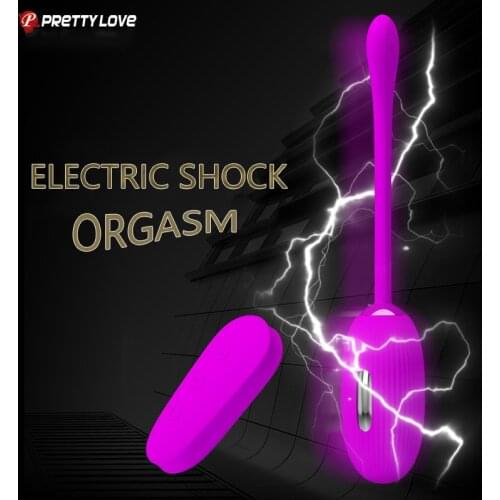 Pretty Love Electric Shock Orgasm Erotic Toy Remote Control Vaginal Clitoris Stimulator Jumping Egg Vibrator Sex Toys For Women