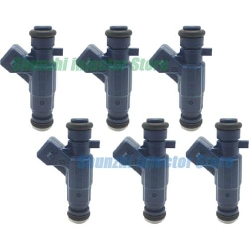 6pcs 0280156166 Fuel Injector Bico For BYD F3 zhongtai ZT racing SM Roewe 350 geely maple 1.6L Nozzle Replacement 0 280 156 166