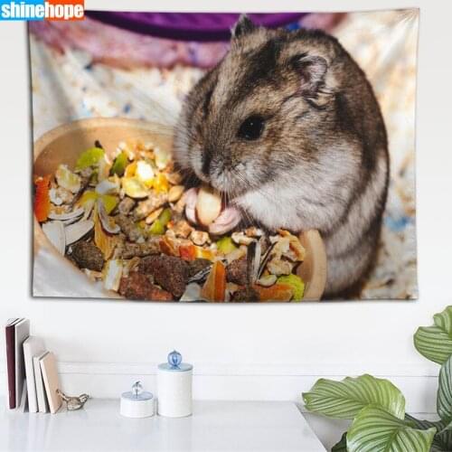 Custom Hamster tapestry wall hanging tapestry home decoration rectangle bedroom wall art tapestry 140X250cm