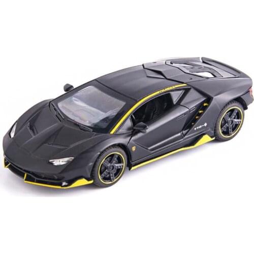 Hot 1:32 scale wheel diecast germany bull logo metal model light sound Centenari lp770-4 Super sport car pull back vehicle toy