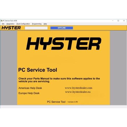 Hyster PC Service Tool V4.96 PCST (With Level 0-4 License) For Mult PCs